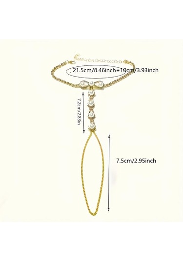 1 Adet Bohem Tarz Minimalist Tasarım Kadın Halhal Altın