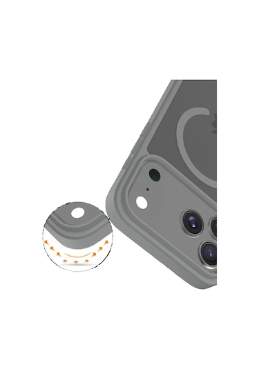 Joko İphone 17 Pro Kılıf Jota Seri Magsafe Kapak Gri