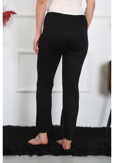 Akbeniz Kadın Pamuk Penye Tek Alt Pijama Siyah 27514-siyah Siyah