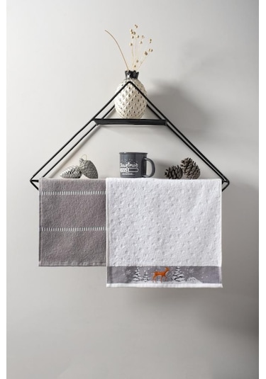 Gerbera 30x50 Yılbaşı Christmas Yeni Yıl Temalı 2'Li Havlu Seti