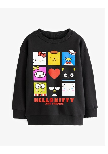 Kuromi Kız Çocuk Sweatshirt St07872 Siyah