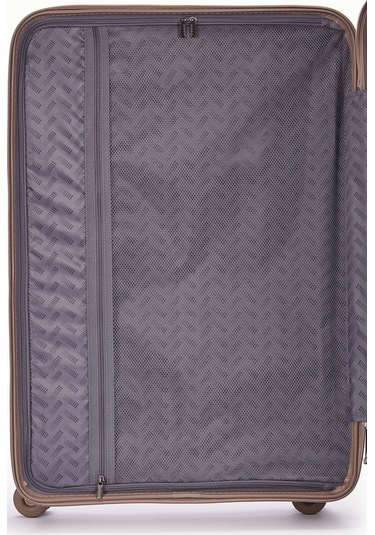 Benetton Büyük Boy %100 Polipropilen Valiz Şampanya 14bnt8002 Kahverengi