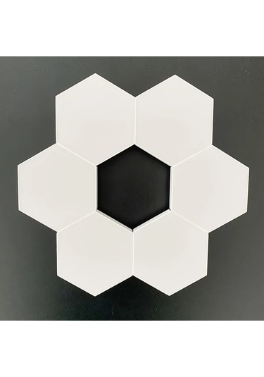 Honeybeeshop 6 Adet Modern Dokunmatik Kontrollu Altigen Led Duvar Lambasi Dokunmatik Kontrol W Dıy Montaj Enerji Tasarruflu Nötr Beyaz Usb Güç 16renk Şarj Edilebilir