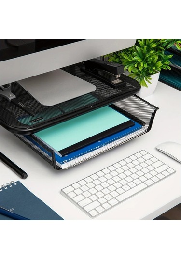 Xuweiwei Siyah Soğutma Havalandırmalı Ergonomik Ayarlanabilir 39 62cm Monitör Standı Dizüstü Bilgisayar Pc Yazıcı Masa Düzenleyici