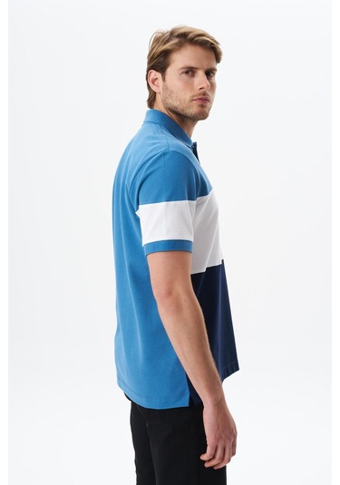 Arma Erkek Regular Fit % 100 Pamuk Pike Polo Yaka Tişört Y29374355302 Mavi
