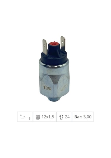 Kapı-fren Müşürü M12 X 1.5 3 Bar
