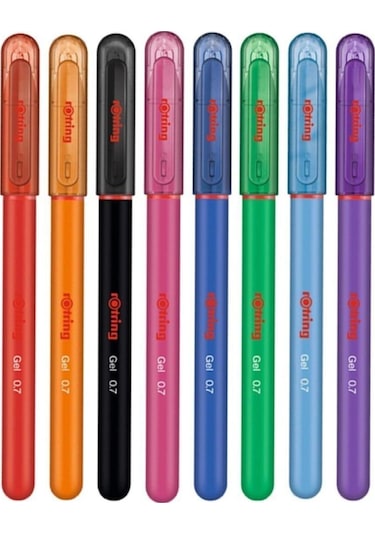 Jel Roller Kalem Seti 0.7 Mm 8 Renk Karışık Diğer