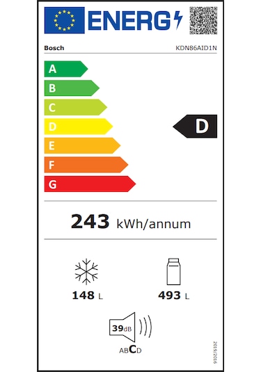 Bosch KDN86AID1N 687 L NoFrost Üstten Donduruculu Buzdolabı
