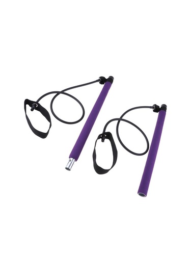 Suntek 1 Takım Yoga Çekme Halatı Ayak Kayışı Pilatus Mor