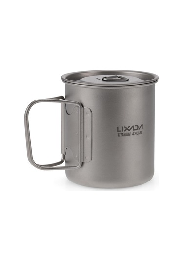 420ml Lixada Ultralight Titanyum Bardak Açık Taşınabilir 300ml/350ml/420ml/550ml/650ml Kamp Piknik Su Bardağı Çok Renkli