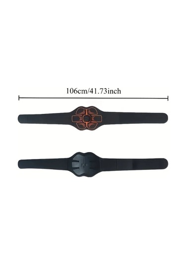 Fochsia 1 Adet Karın Kası Antrenman Kemer Black Usb İle Ayarlanabilir Bel Masajörü Çekirdek Egzersizler İçin Dayanıklı Altın