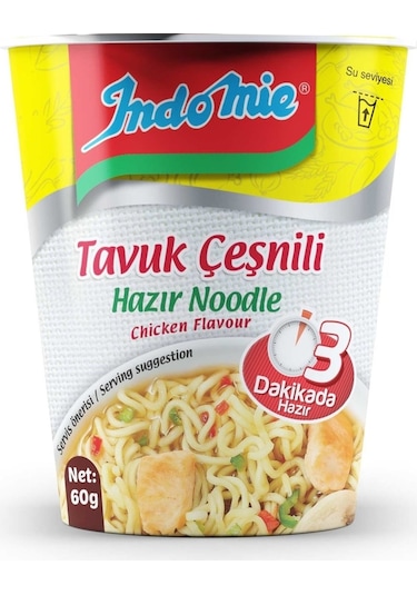 Indomie Tavuk Çeşnili Noodle Bardak 60g