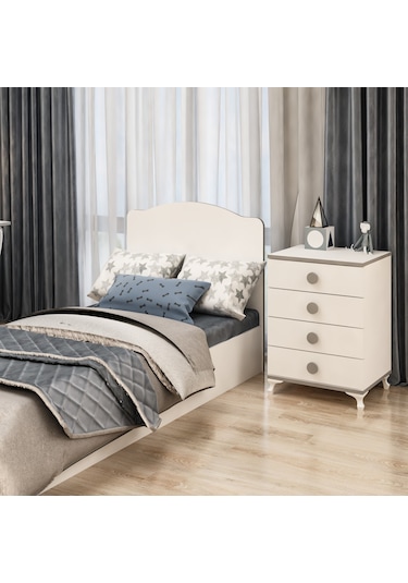 Garaj Home Elit Genç Odası Takımı Gri Diğer