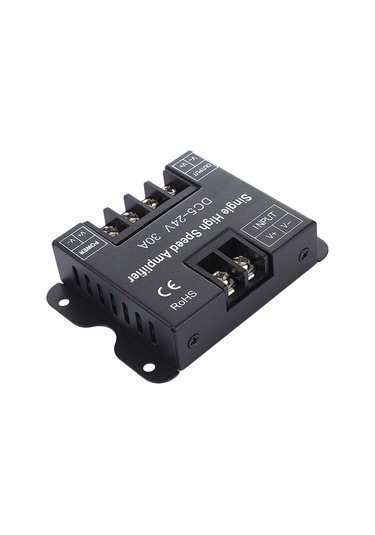 Yaleker Dc 5-24v 30a Tek Renk Led Şerit Sinyal Amplifikatörü, Pwm Algılayıcı, Alüminyum Kasa, 720w Çıkış, 3528/5050/5630/2835 Uyumlu