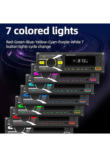 Leezsing "bluetooth Araç Mp3 Çalar - Uzaktan Kumandalı, Fm Radyo, Usb Şarj, Ses Kayıt, App İle Araç Bulma, Siyah"