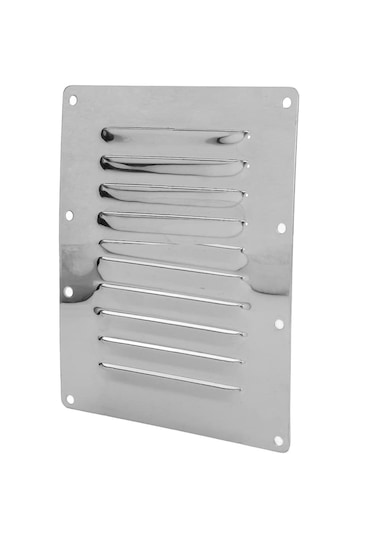 2 Adet Havalandırma Kapağı 10'lu Model 125x180 MM Paslanmaz Krom