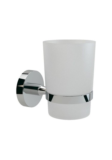 Defne Banyo Begonya Duvara Monte Diş Fırçalık Krom