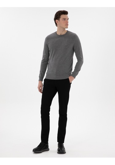 Pierre Cardin Erkek Gri Melanj Kazak /triko 50296575-vr086 Gri Melanj