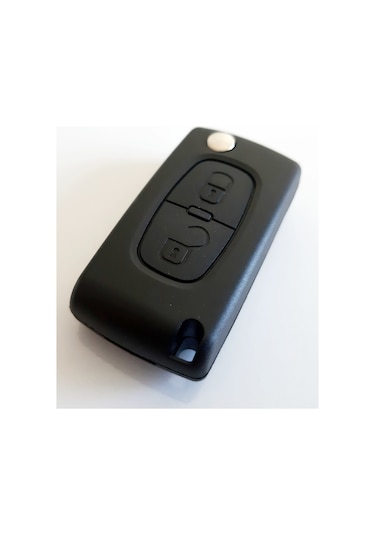 Peugeot 2 Tuşlu Kumanda Kabı Anahtar Kabı Pil Yataksız Logolu