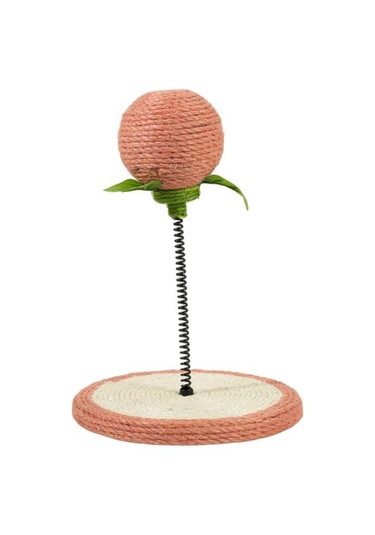 Suntek Kedi Tırmalama Pedi Kitty Tahtası Oyuncak Sisal Topu Pembe