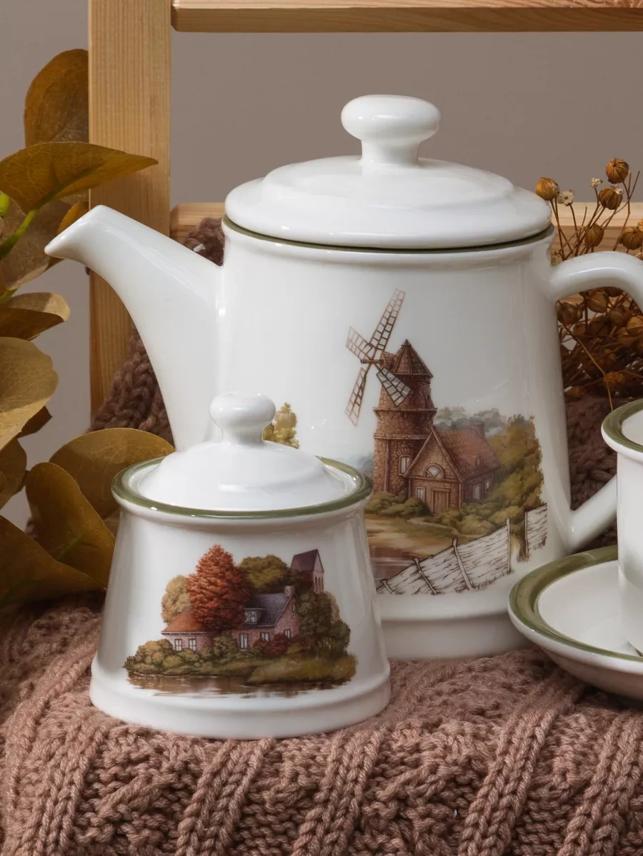 Lefard Farfora "family House" 200 Ml Şekerlik Kapaklı 204178747 Beyaz