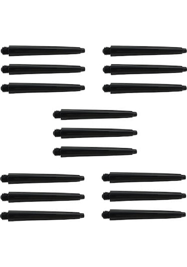 5 SET (15 Adet) 48mm DARTSAN NYLON DART ŞAFT-SHAFT. Siyah