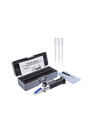 Bira Refraktometre Brix 0-32% 1.000-1 .130 Şeker Wort Atc El Aracı Hidrometre Konsantrasyon Alkollü İçecekler Test Cihazı Refraktometre