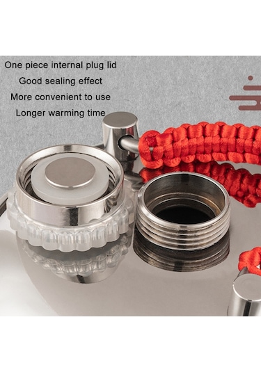 Sones 13cm Tek Parça Kapak 304 Paslanmaz Çelik Çorba Poşeti El Isıtıcı Sıcak Su Torbası