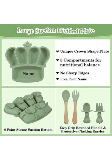 Kişiselleştirilmiş İsim Bebek Besleme Plakası Yemekler Silikon Sofra Taç Plaka Kaşık Çocuklar Için Yenidoğan Hediye Çocuk Yemeği Kap Bej 8 Adet Çok Renkli Kişiselleştirilmiş İsim Bebek Besleme Plakası Yemekler Silikon Sofra Taç Plaka Kaşık Çocuklar Için Yenidoğan Hediye Çocuk Yemeği Kap Bej 8 Adet Çok Renkli