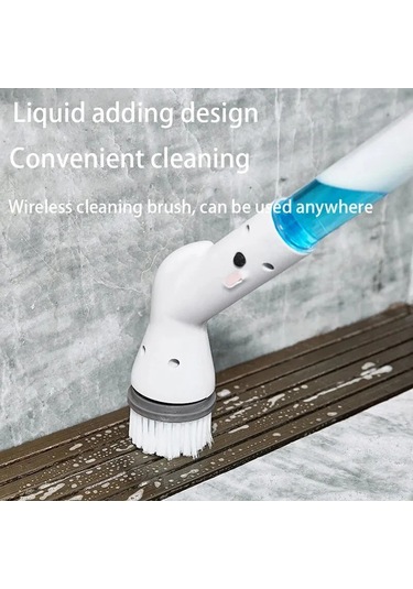Çok Fonksiyonlu Elektrikli Temizleme Fırçası Usb Şarj Banyo