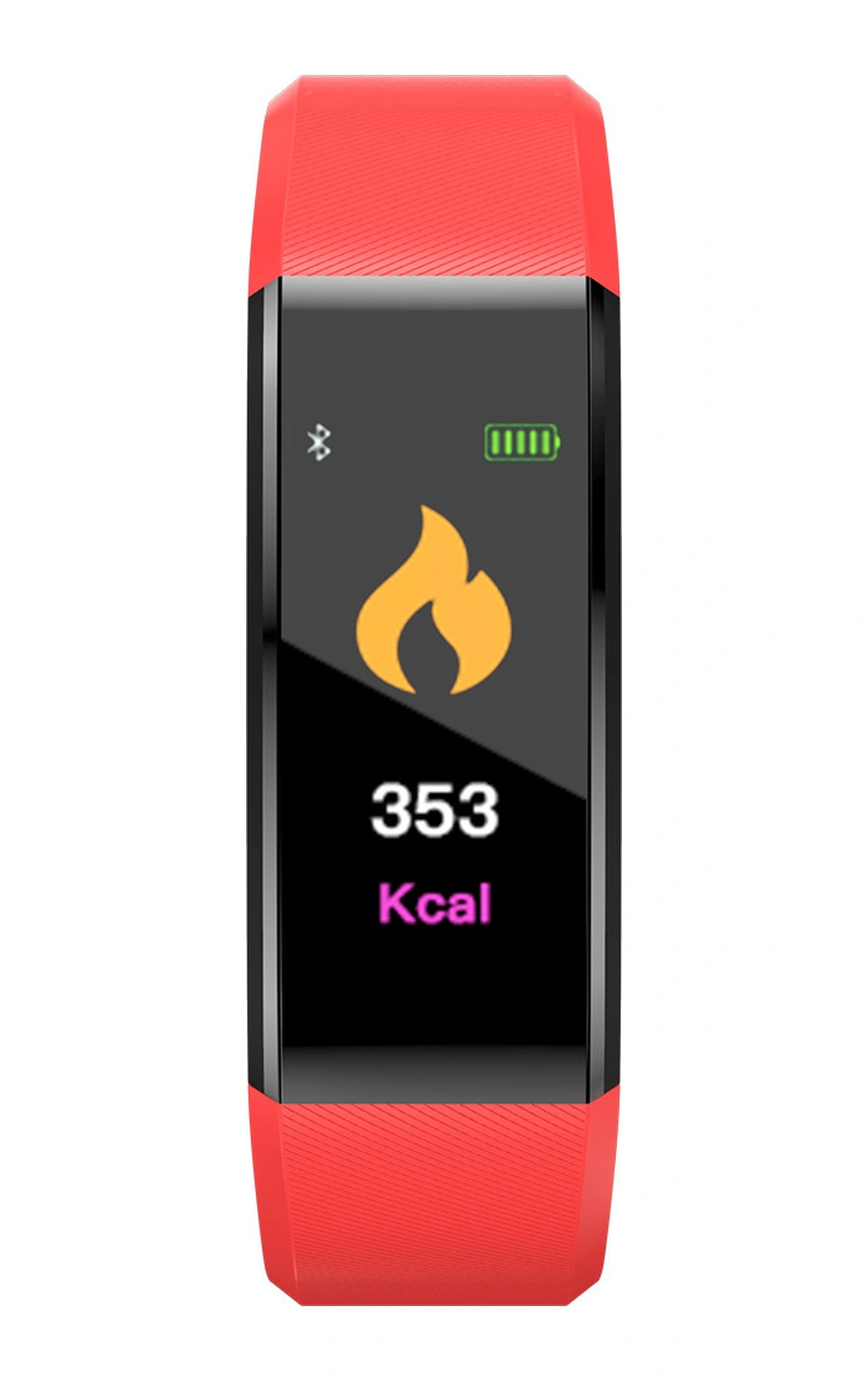 Xindoker 115plus Siyah Akıllı Spor Bileklik - Adım Sayıcı, Kalp Atımı, Kan Basıncı İzleme, Bluetooth Bildirimleri - Fitpro Arka Paneliyle Hediye Seçeneği Çok Renkli