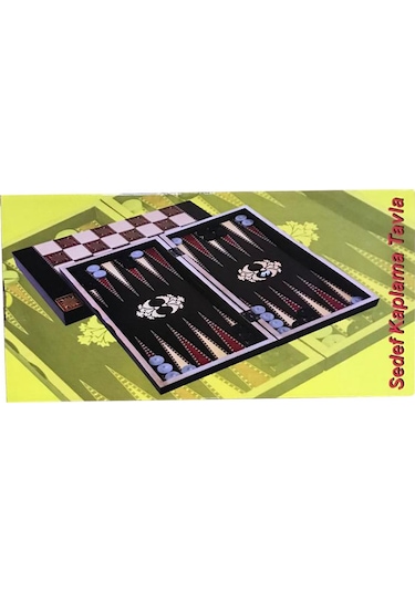 Kaplama Tavla Büyük Boy Sedef