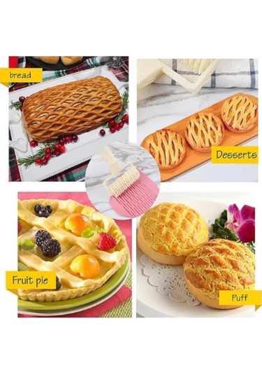 Geeksen Büyük Boy Pizza Kesici Tekerleği - Pp Malzeme Izgara Desenli Hamur Kesme Aleti Beyaz