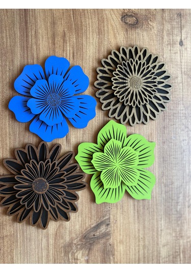 8'li Büyük Boy Ve Küçük Boy Ahşap Nihale Seti 6