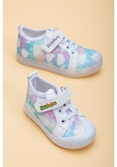 Şirinbebe Şiringenç Keten Beyaz Kız İlkadım Bebek Çocuk Ayakkabısı-2895-beyaz Beyaz