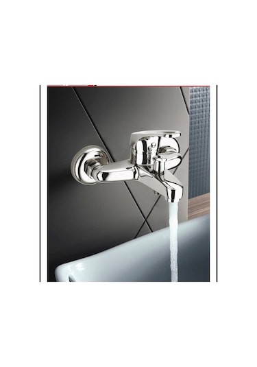 Moonshop 3'lü Set Banyo Bataryası Lavabo Bataryası Kare Duş Seti