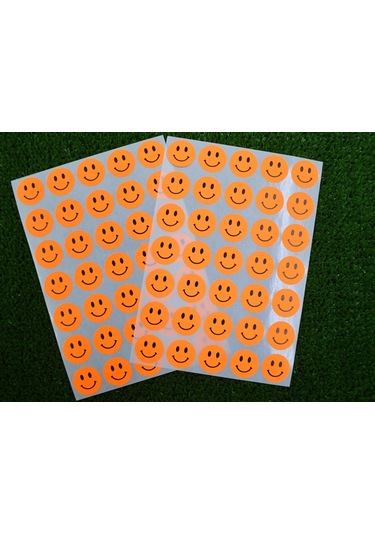 Tanex Tnx-328 Flo Daire Turuncu Gülen Etiketi 19 MM 70 Adet