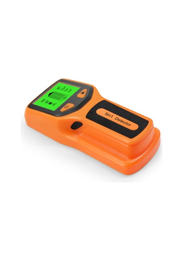 Kangvka 5-fonksiyonlu Duvar Tarayıcı: Ahşap, Metal Ve Ac Akım Tespiti, Yüksek Kaliteli Lcd Ekranlı, Turuncu Turuncu