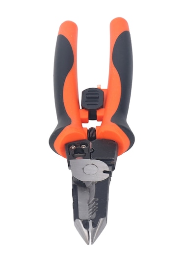 Ximistore9 7 Fonksiyonlu Elektrikçi Tırnak: Kablo Soyma, Presleme Ve Kesme İşlemleri İçin Çelik Malzeme, Ergonomik Tutamaklı