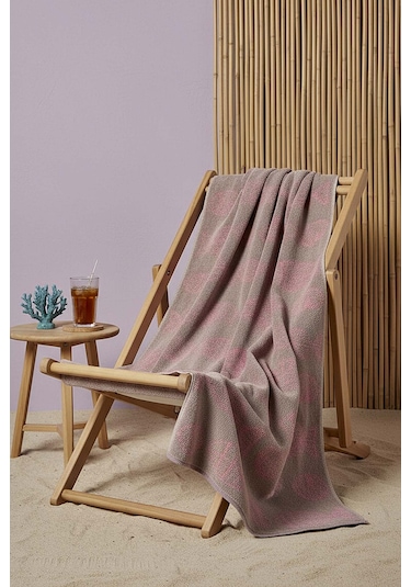 Füme Aztec %100 Pamuklu Plaj Havlusu 70x140 Cm Çok Renkli
