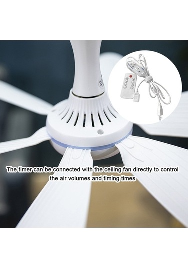 Ebitda Yaprak 5v Usb Tavan Vantilatörü Aksesuar Seti, Kamp Çadırı Hava Soğutucu, Zamanlayıcı Ve Uzaktan Kumanda