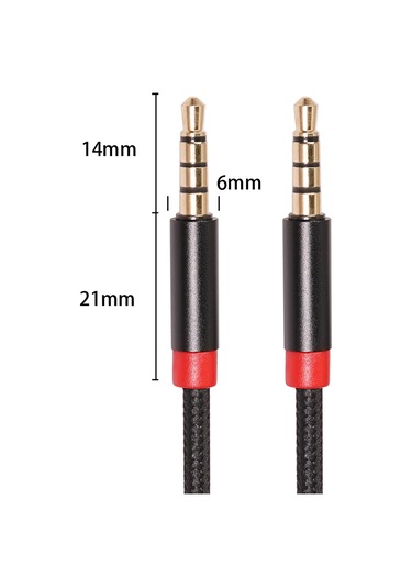 Cbtx İletken Yardımcı Stereo Erkek AUX Kablosu 3.5 MM 1 Metre
