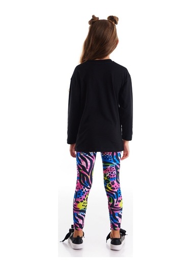 Denokids Mushi Kanatlı Şimşek Kız Tunik Tayt Takım Çok Renkli