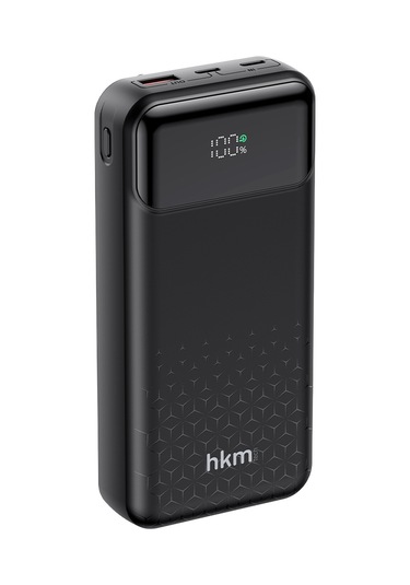 Power Nano 20.000 Mah 20W Pd 20W Hızlı Şarj Destekli Type-C Ve Lightning Kablolu Powerbank Siyah