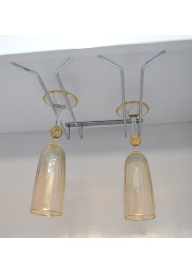 Krom 2 Bölmeli V Bardaklık Kadehlik