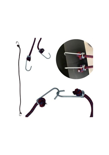 Sıladanal Bisiklet Araba Motosiklet Kancalı Bagaj Gergi Lastiği Sabitleme Siyah