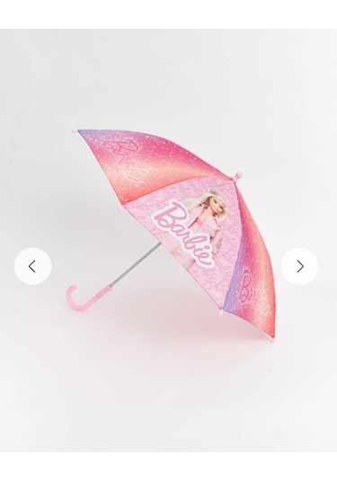 Barbie Lisanlı Çocuk Şemsiye Çok Renkli