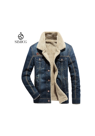 Sımıcg Casual Polar Denim Ceket-lacivert Lacivert