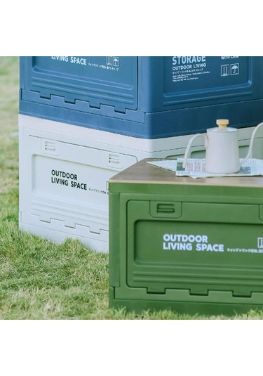 Suntek Katlanabilir Depolama Kutusu 27l Konteyner Kamp Beyaz