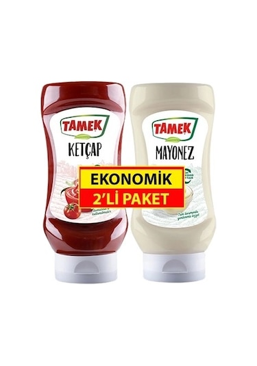 Tamek Ketçap Ve Mayonez 350 + 325 G - İkili Klasik Sos Seti
